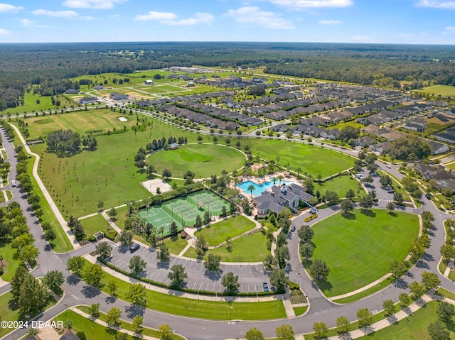 birds eye view of property