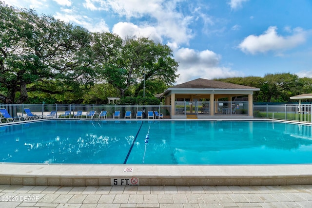 pool with fence