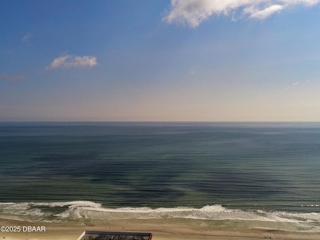 water view featuring a beach view