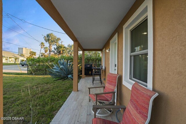 view of patio / terrace with a porch