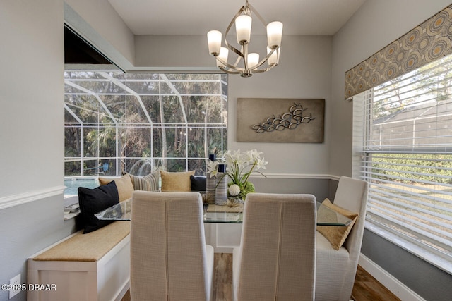 view of dining room