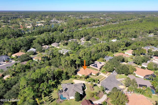 3404 Rexford Cir, Ormond Beach, FL 32174 - aerial view of property's location with a heavily wooded area and nearby suburban area