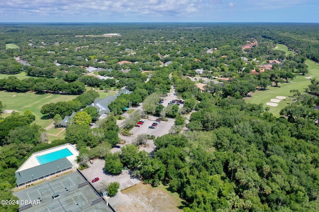 3404 Rexford Cir, Ormond Beach, FL 32174 - bird's eye view of a local golf course and a heavily wooded area