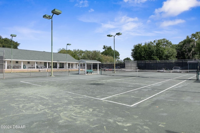 view of sport court