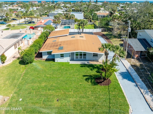 drone / aerial view featuring a residential view