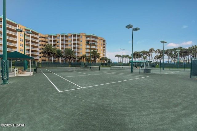 view of tennis court