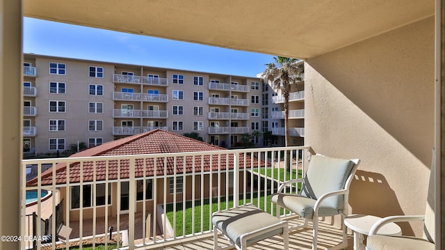 view of balcony