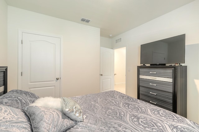 bedroom with a closet