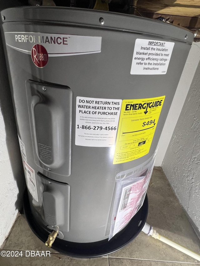 1510 Ocean Shore Blvd Unit 3120, Ormond Beach, FL 32176 - detailed view of water heater and a textured wall