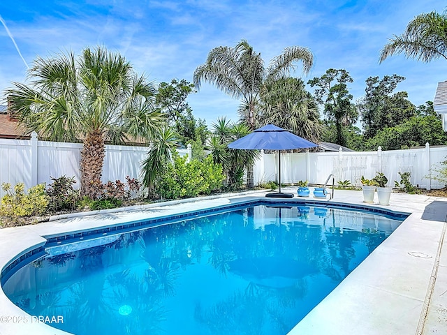 7 Heather Ln, Ormond Beach, FL 32174 - view of swimming pool featuring a fenced backyard