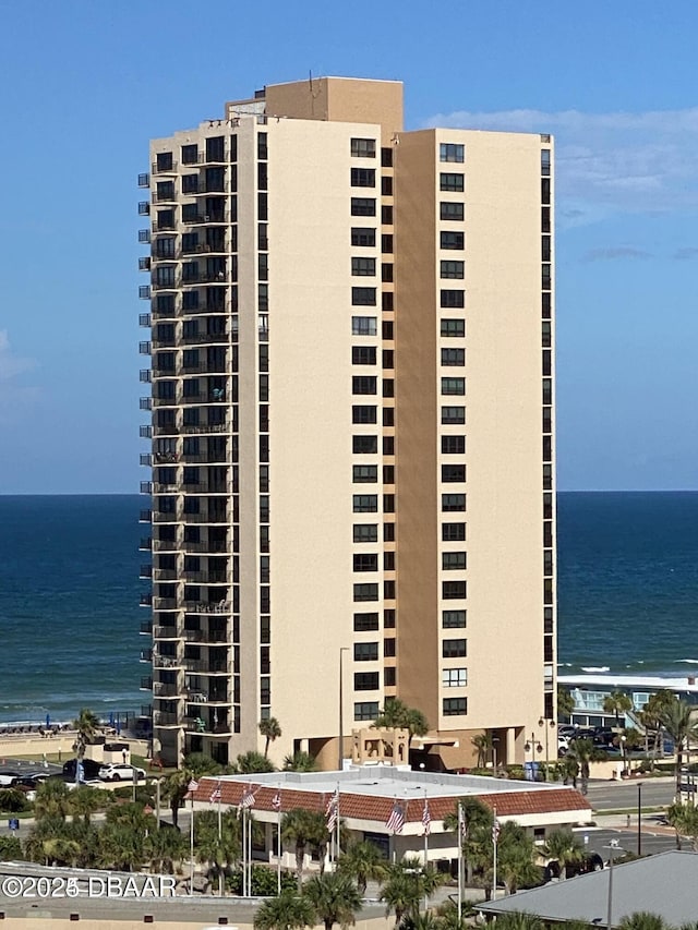 3051 S Atlantic Ave Unit 1806, Daytona Beach Shores, FL 32118 - view of apartment building / complex with a water view