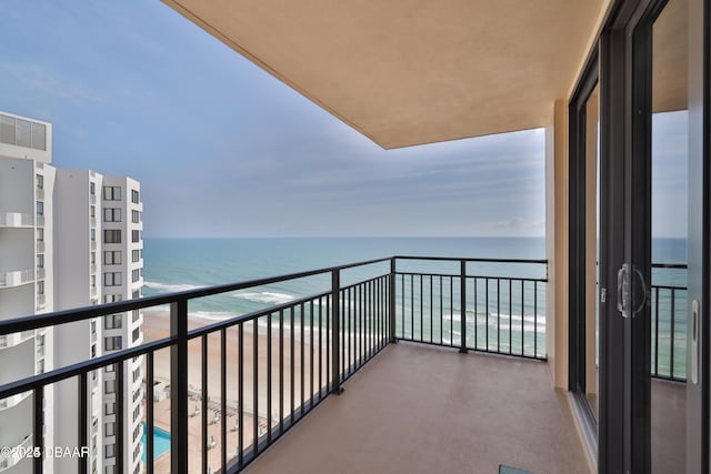3051 S Atlantic Ave Unit 1806, Daytona Beach Shores, FL 32118 - balcony featuring a water view