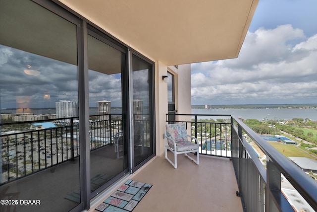 3051 S Atlantic Ave Unit 1806, Daytona Beach Shores, FL 32118 - balcony with a water view