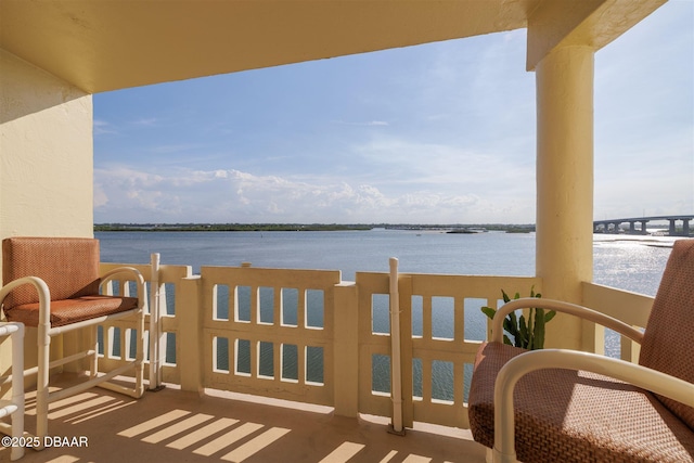 3606 S Peninsula Dr Unit 406, Port Orange, FL 32127 - balcony with a water view