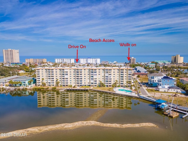 3606 S Peninsula Dr Unit 406, Port Orange, FL 32127 - view of urban area with a nearby body of water