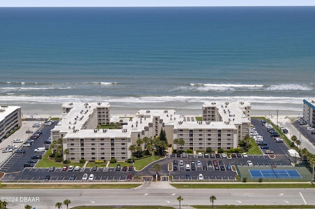 4175 S Atlantic Ave Unit 1130, New Smyrna Beach, FL 32169 - drone / aerial view of waterfront with a beach and apartment complex / building