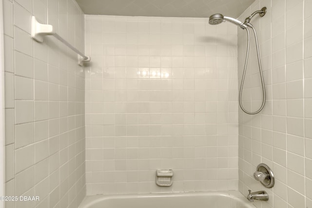 full bathroom featuring shower / washtub combination