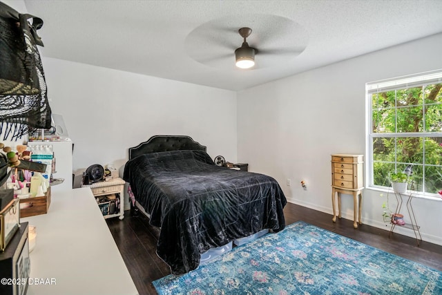 16 Powder Hill Ln, Palm Coast, FL 32164 - bedroom featuring wood finished floors, baseboards, and ceiling fan