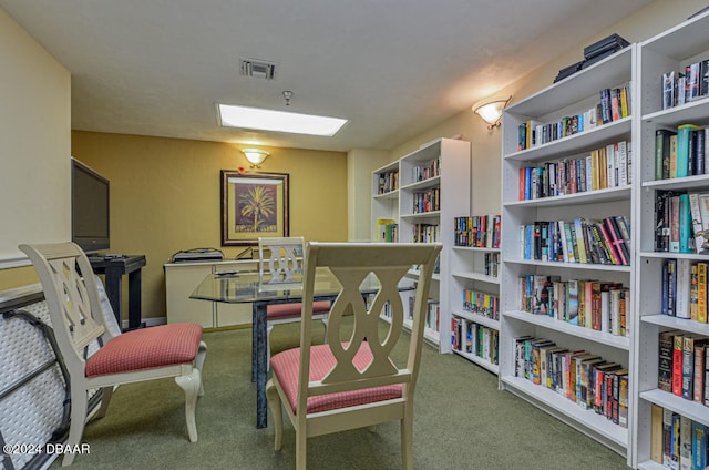 sitting room with carpet