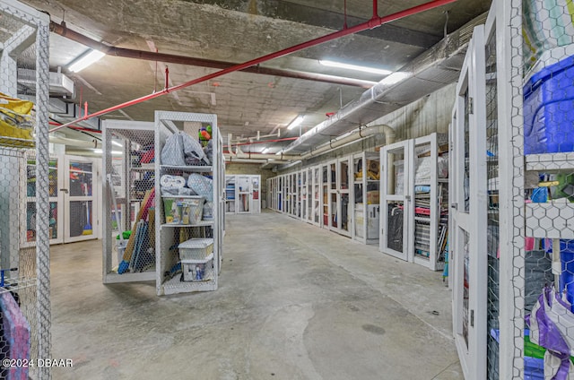 interior space with concrete flooring