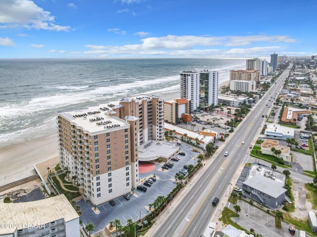 2403 S Atlantic Ave Unit 409, Daytona Beach Shores, FL 32118 - view of urban area with waterfront with a beach