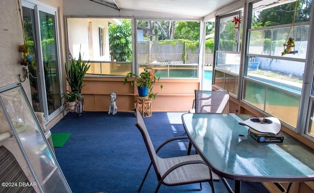 view of sunroom / solarium