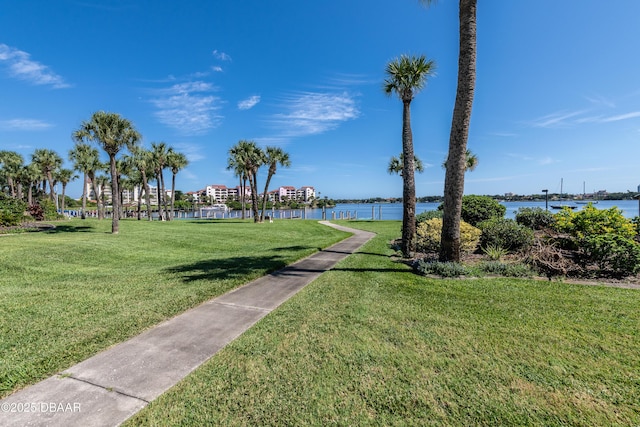 721 S Beach St Unit 205, Daytona Beach, FL 32114 - view of property's community featuring a water view and a lawn