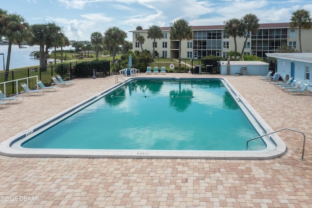 721 S Beach St Unit 205, Daytona Beach, FL 32114 - community pool featuring a patio area and a water view