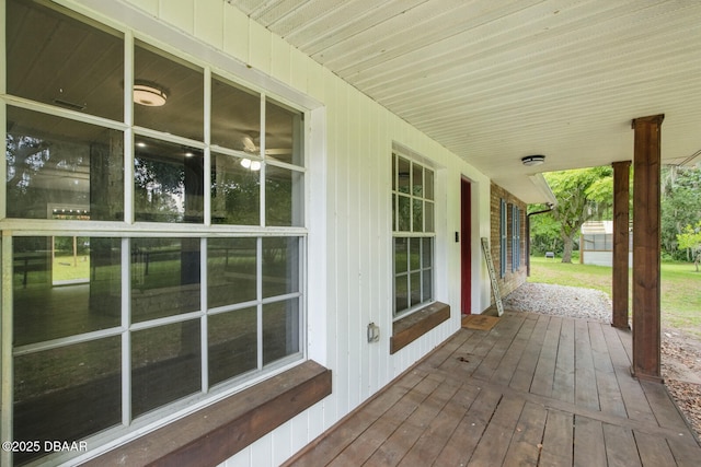 2950 Ragis Rd, Edgewater, FL 32132 - view of wooden porch