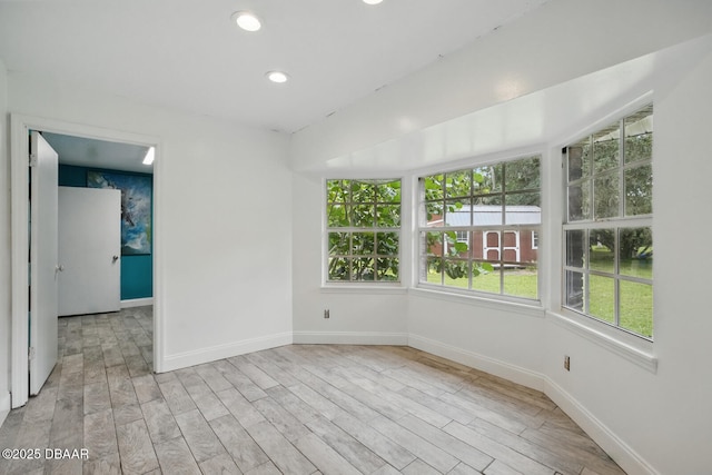 2950 Ragis Rd, Edgewater, FL 32132 - empty room featuring recessed lighting and light wood finished floors