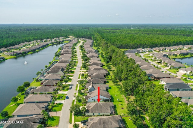 665 Elk River Dr, Ormond Beach, FL 32174 - bird's eye view featuring a water view