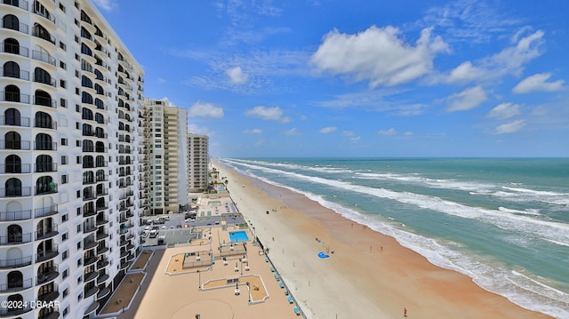 property view of water with a view of the beach