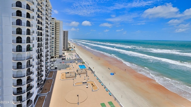 property view of water with a view of the beach