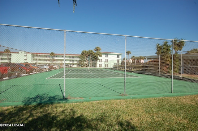 view of tennis court