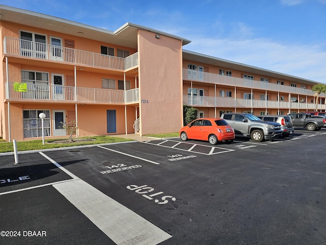 view of parking / parking lot