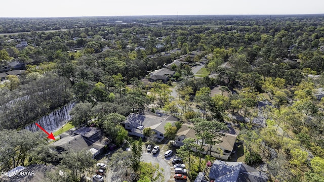 drone / aerial view with a residential view