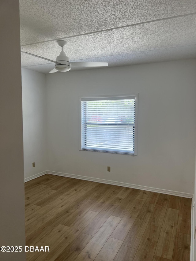 1 Aledo Ct, Saint Augustine, FL 32086 - unfurnished room featuring ceiling fan, wood finished floors, and a textured ceiling