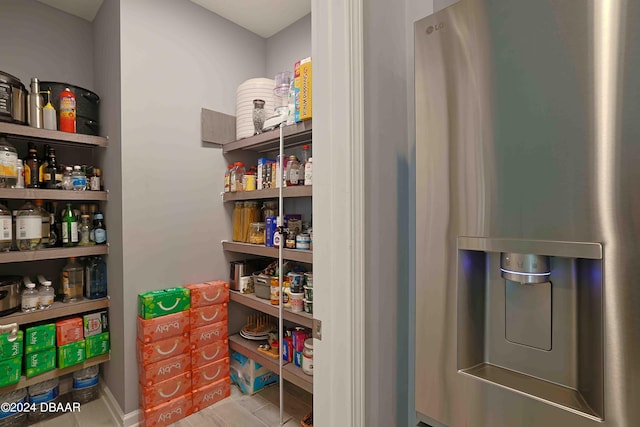 view of pantry