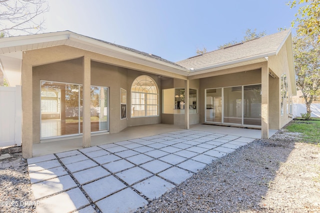 rear view of house with a patio area