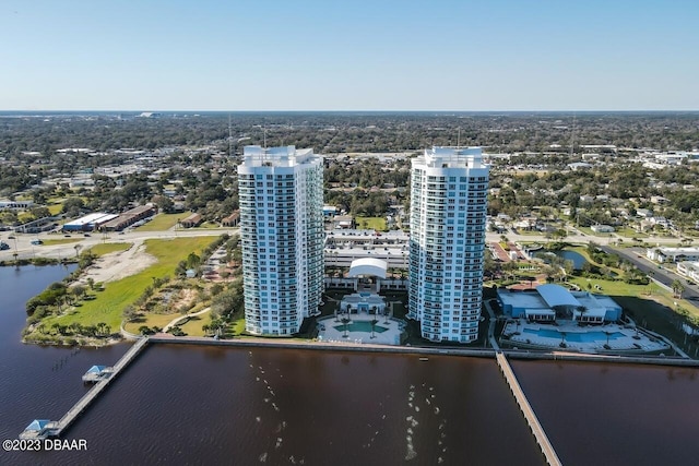 241 Riverside Dr Unit 410, Holly Hill, FL 32117 - drone / aerial view of a nearby body of water