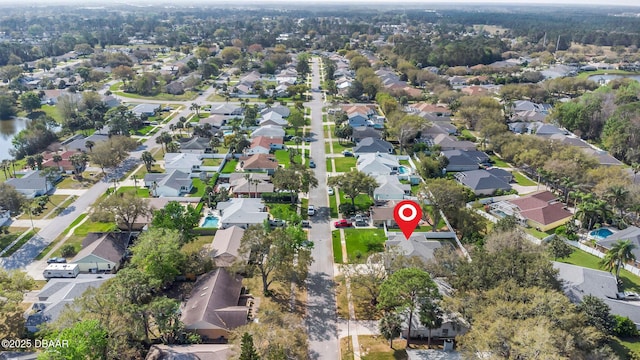 birds eye view of property featuring a residential view