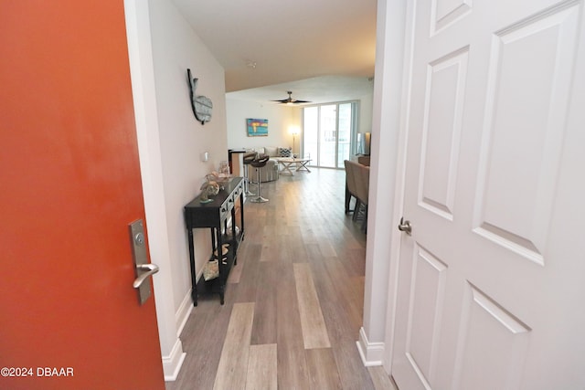 231 Riverside Dr Unit 1106-1, Holly Hill, FL 32117 - hall with light wood-style flooring