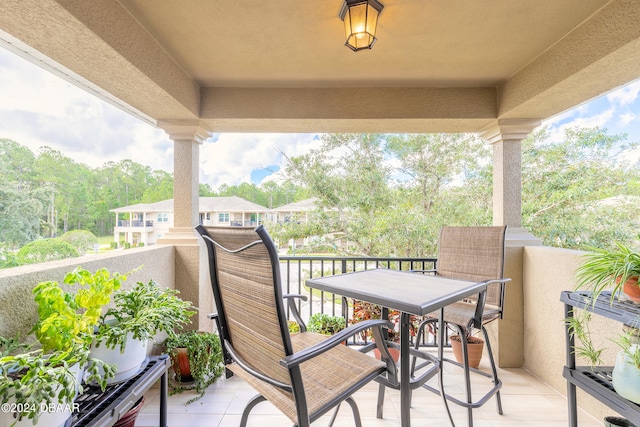 view of balcony