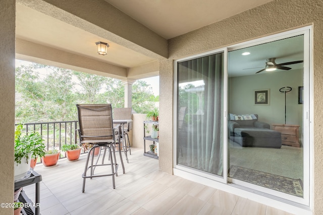 view of balcony