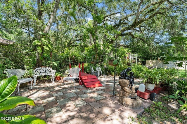 771 Arroyo Pkwy, Ormond Beach, FL 32174 - view of patio / terrace featuring view of scattered trees