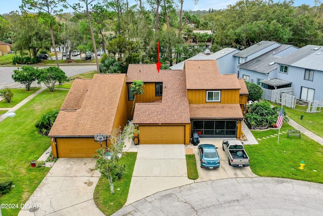 birds eye view of property