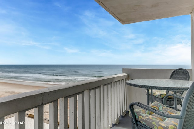 2800 N Atlantic Ave Unit 515, Daytona Beach, FL 32118 - balcony with view of water and beach