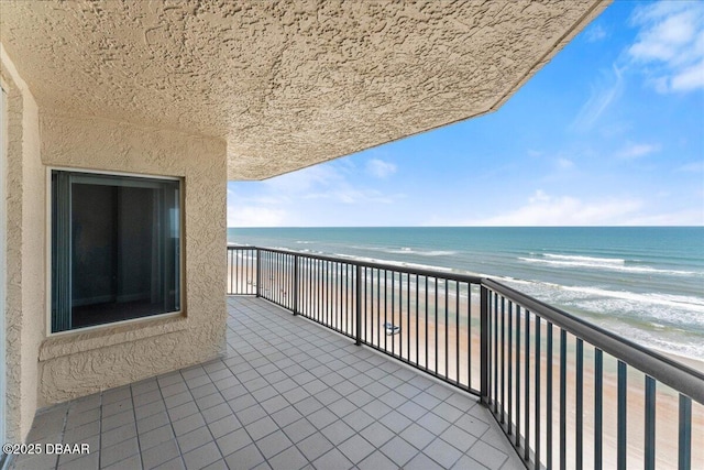 3425 S Atlantic Ave Unit 902, Daytona Beach Shores, FL 32118 - balcony featuring view of water and beach