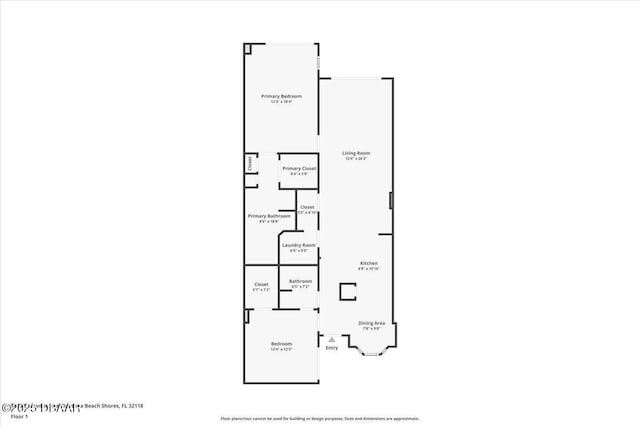 3425 S Atlantic Ave Unit 902, Daytona Beach Shores, FL 32118 - room layout