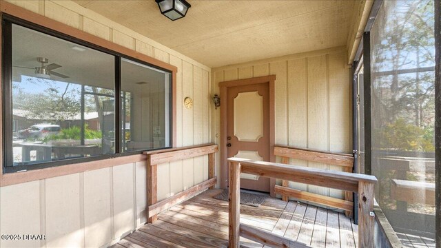 view of sunroom